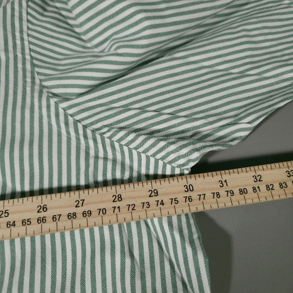 Ralph Lauren Button Down Shirt Mens 3XB Green Striped Classic Fit Long Sleeve - Picture 4 of 6